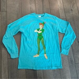 NWOT Disney Parks Unisex Long Sleeve Peter Pan Tee